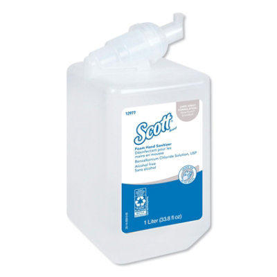 Scott Essential Alcohol-Free Foam Hand Sanitizer, 1,000 Ml Cassette, Unscented - 6 Count - Image 1