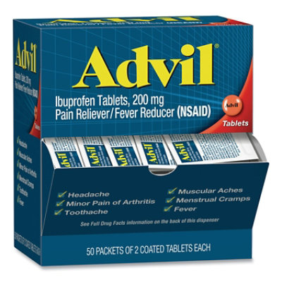Advil Ibuprofen Tablets, Two-Pack - 50 Count - Image 2