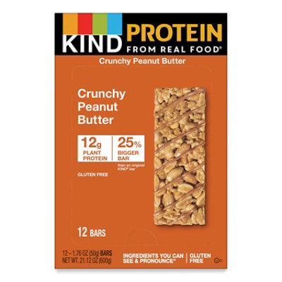 KIND Protein Bars, Crunchy Peanut Butter, 1.76 Oz - 12 Count - Image 1