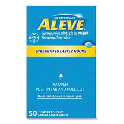 Aleve Pain Reliever Tablets - 50 Count - Image 2