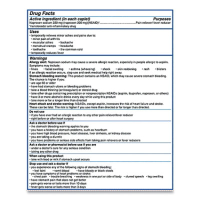 Aleve Pain Reliever Tablets - 50 Count - Image 3