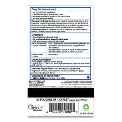 Aleve Pain Reliever Tablets - 50 Count - Image 4