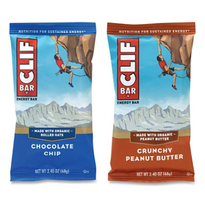 CLIF Bar Energy Bar, Chocolate Chip/crunchy Peanut Butter, 2.4 Oz - 24 Count, - Image 2