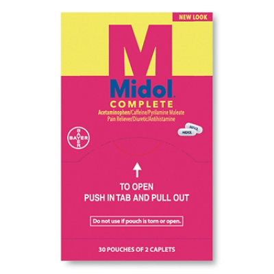 Midol Complete Menstrual Caplets, Two-Pack - 30 Count - Image 1
