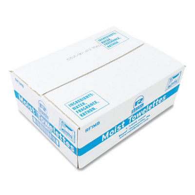 AmerCareRoyal Moist Towelettes, Individually Wrapped, 4 x 6, Lemon Scent, White - 1,000 Count - Image 2