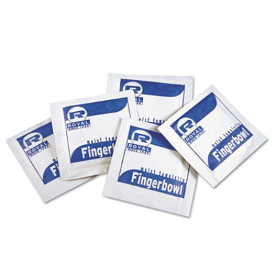 AmerCareRoyal Moist Towelettes, Individually Wrapped, 4 x 6, Lemon Scent, White - 1,000 Count - Image 1