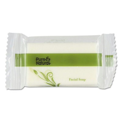 Pure & Natural Body And Facial Soap, Fresh Scent, # 3/4 Flow Wrap Bar - 1,000 Count - Image 1