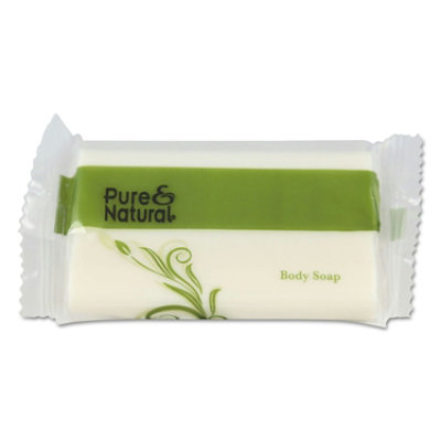 Pure & Natural Body And Facial Soap, Fresh Scent, # 1 1/2 Flow Wrap Bar - 500 Count - Image 1