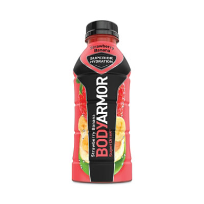 BodyArmor SuperDrink Sports Drink, Strawberry Banana, 16 oz Bottle - 12 Count - Image 1