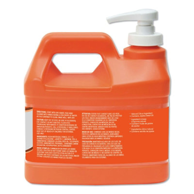 GOJO Natural Orange Pumice Hand Cleaner, Citrus, 0.5 Gal Pump Bottle - 4 Count - Image 3