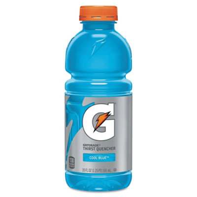 Gatorade G-Series Perform 02 Thirst Quencher, Cool Blue, 20 Oz Bottle - 24 Count - Image 1