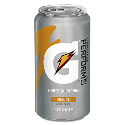 Gatorade Thirst Quencher Can, Orange, 11.6oz Can - 24 Count - Image 1