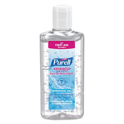 PURELL Advanced Refreshing Gel Hand Sanitizer, 4 Oz Flip-Cap Bottle, Clean Scent - 24 Count - Image 1