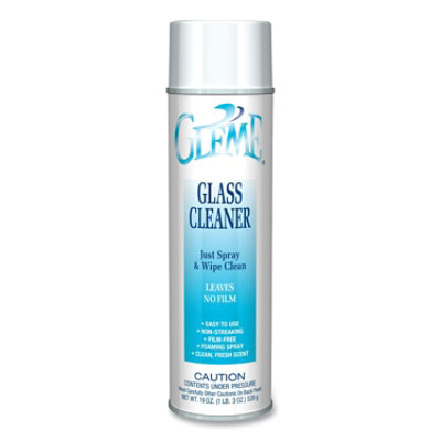 Claire Gleme Glass Cleaner, Fresh Scent, 19 oz Aerosol Spray - 12 Count - Image 4