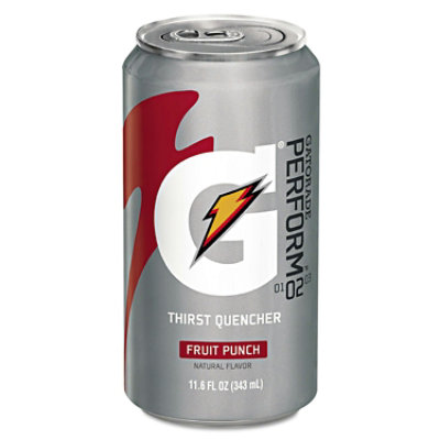 Gatorade Thirst Quencher Can, Fruit Punch, 11.6oz Can - 24 Count