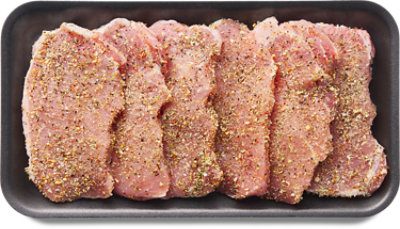 Pork Chops Thin Boneless Mango Lime Seasoning - 0.5 Lb - Image 1