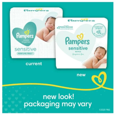 Pampers Sensitive Baby Wipes; Pop-Top Character; 336 Count - Image 3
