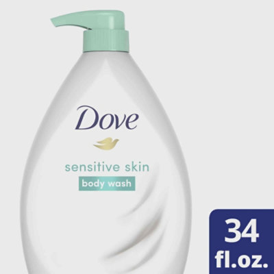 Dove Sensitive Skin Hypoallergenic Body Wash 34 Fl Oz - 1 Pack - Image 1