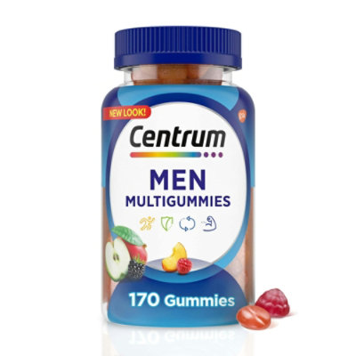 Centrum Multigummies Men's Multivitamin Supplement Gummies; 170 Count - Image 1