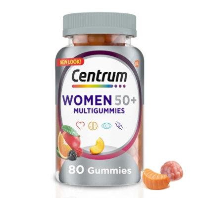 Centrum Multigummies Multivitamin for Women 50 Plus Gummies; 80 Count - Image 1