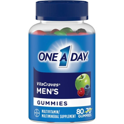 One A Day Men's Multivitamin Gummies for Men; 80 Count - 1 Pack - Image 1