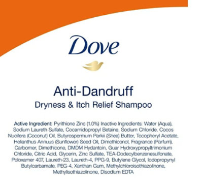 Dove Anti Dandruff Shampoo; DermaCare Dry Scalp Treatment with Pyrithione Zinc for Dry Scalp; 12 oz - Image 3