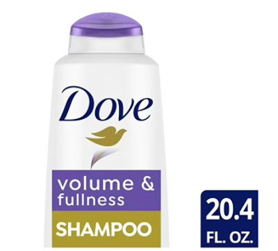 Dove Volume & Fullness Shampoo For Flat Hair 20.4 fl oz - Image 1