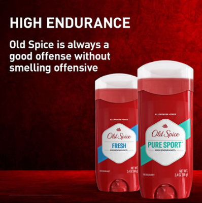 Old Spice High Endurance Apdo Sticks Deodorants Stick Pure Sport - 3.4 Oz - Image 4