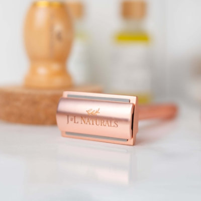 J&L Naturals Safety Razor - Rose Gold - Image 1