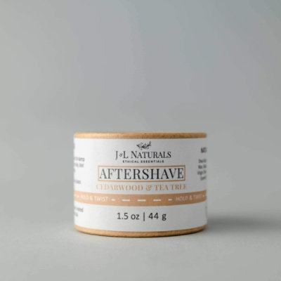 J&L Naturals Aftershave Rub (Duo) - Cedarwood & Tea Tree - Naked - Image 1