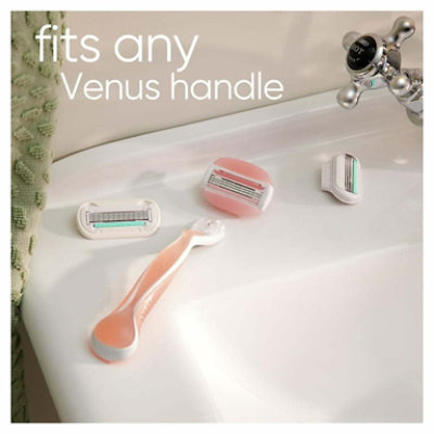Gillette Venus Comfort Glide White Tea Women's Razor Blade Refills, 4 Count - Image 2