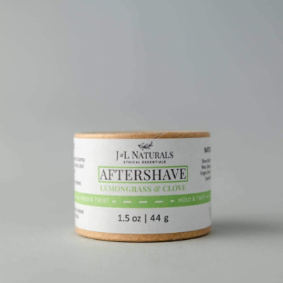 J&L Naturals Aftershave Rub (Duo) - Lemongrass & Clove - Rosemary & Cedarwood - Image 1
