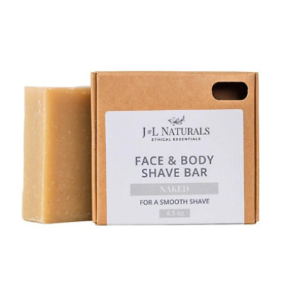 J&L Naturals Shave Soap - Naked - Image 1