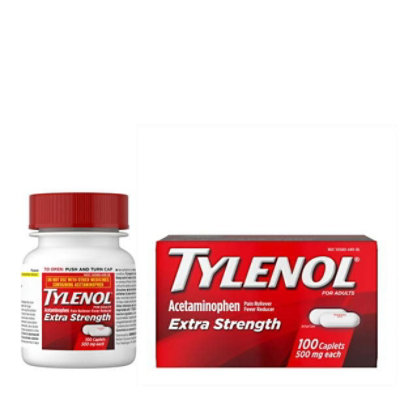 Tylenol Extra Strength Caplets with 500 mg Acetaminophen; 100 Ct - Image 2