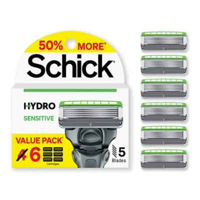 Schick Hydro 5 Sensitive Refill - 6 Count - Image 1