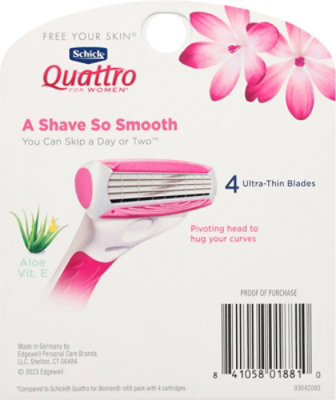 Schick Quattro For Women Value Pack Refill - 8 Count - Image 4