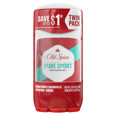 Old Spice High Endurance Apdo Sticks Deodorants Stick Pure Sport - 6.6 Oz - Image 5