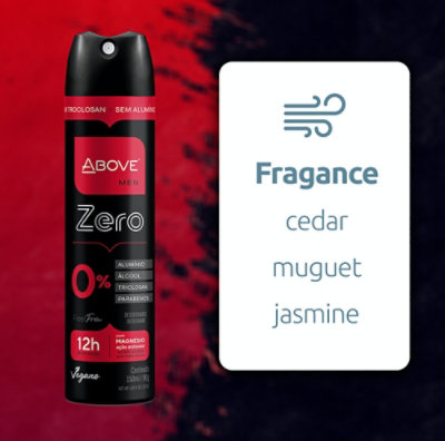ABOVE Feel Free Zero - 12 Hours Deodorant - Dry Spray for Men - 3.17 oz - Image 2