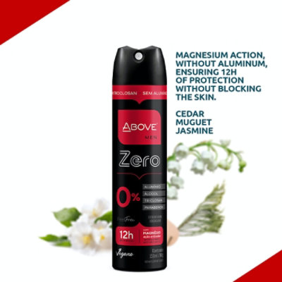 ABOVE Feel Free Zero - 12 Hours Deodorant - Dry Spray for Men - 3.17 oz - Image 3