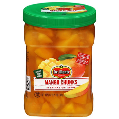 Del Monte Mango Chunks in Extra Light Syrup - 52 Oz - Image 1