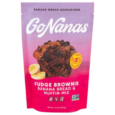 Gonanas Mix Banana Bread Fudge Brownie - 12.4 Oz. - vons