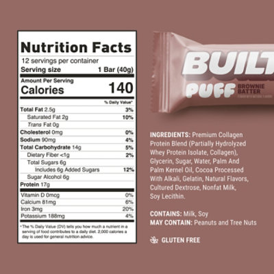 Built Bar Brownie Batter Puff - 1.41 Oz. - Image 4