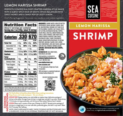 Sea Cuisine Lemon Harissa Shrimp - 10 Oz - Image 9