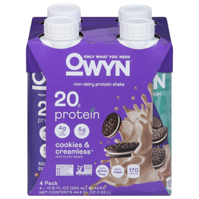 Owyn Cookies & Creamless Plant Based Protein Shake Pack - 4-44.6 Fl. Oz. - Image 3