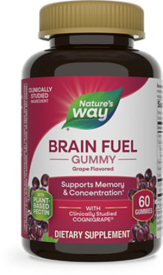 Natures Way Branin Fuel Gummy - 60 Count - Image 1