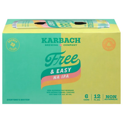 Karbach Brewing Company Free & Easy Na Ipa In Cans 6 Pack- 6-12 Fl. Oz. - Image 3