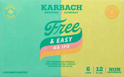 Karbach Brewing Company Free & Easy Na Ipa In Cans 6 Pack- 6-12 Fl. Oz. - Image 4