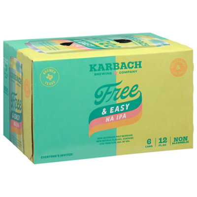 Karbach Brewing Company Free & Easy Na Ipa In Cans 6 Pack- 6-12 Fl. Oz. - Image 1