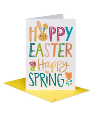 American Greetings Happy Easter Happy Spring Easter Card - Each - Image 1