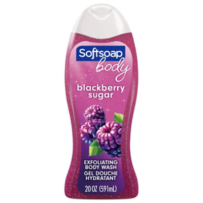 Softsoap Body Scrub Body Wash Blackberry - 20 Fl. Oz. - Image 1